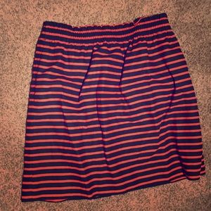J. Crew blue and orange skirt